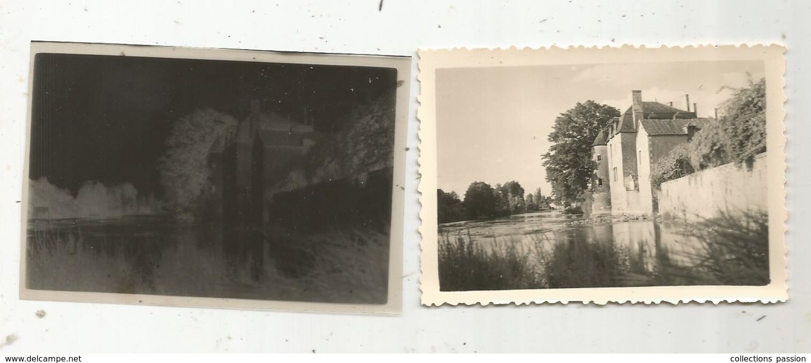 Photographie Et Son Négatif ,MONTMORILLON , Vienne , Vieux Logis Sur La Gartempe, 9 X 6.5 - Lieux