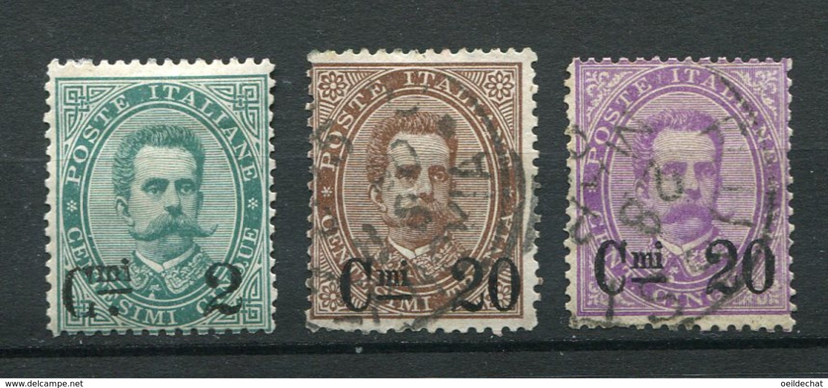 10227  ITALIE  N° 52/4°/*  Timbres De 1879 Surchargés   1890-91  B/TB - Used