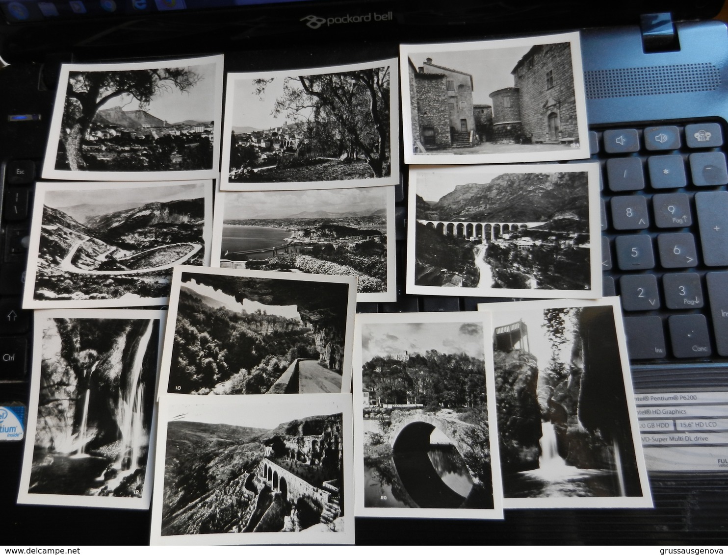 7ogg) EXCURSION GORGES DU LOUP ET GOURDON 20 PHOTOS GILETTA 9 X 6,5 Cm CON FOLDER - Gourdon