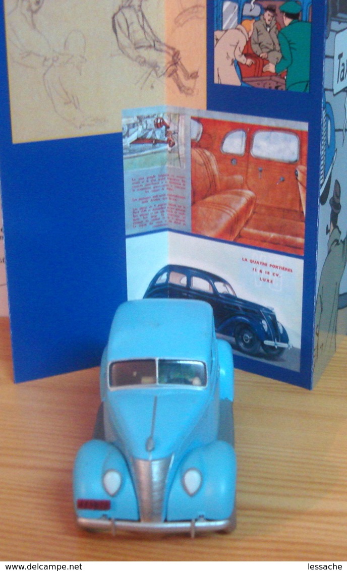 VOITURE LE TAXI BLEU FORD V8 De 1937, 1/43, Tintin Et Les Sept Boules De Cristal - Tim & Struppi