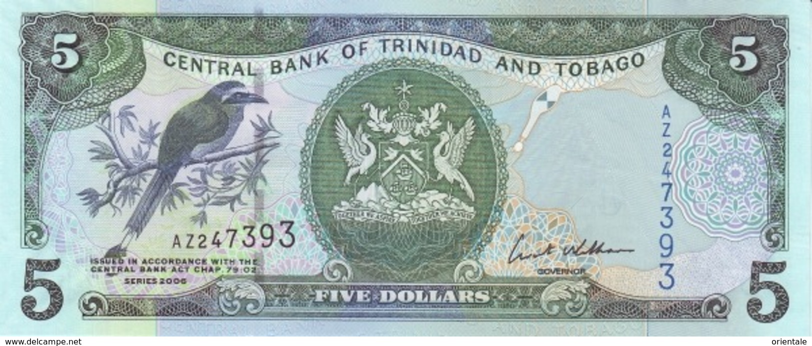 TRINIDAD & TOBAGO P. 47a 5 D 2006 UNC - Trinidad & Tobago