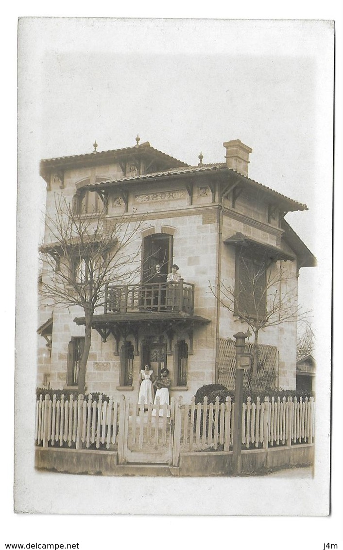 A LOCALISER.. Carte Postale Photo Villa " ROSE"... Toiture Sud De La France - A Identifier