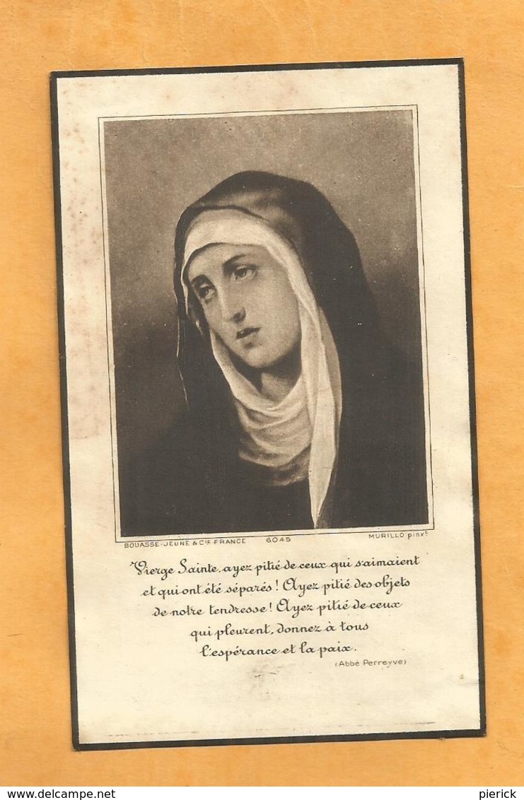 IMAGE GENEALOGIE FAIRE PART  DECES CARTE MORTUAIRE SARTHE LA FLECHE  D ABOVILLE   1848 1941 - Décès