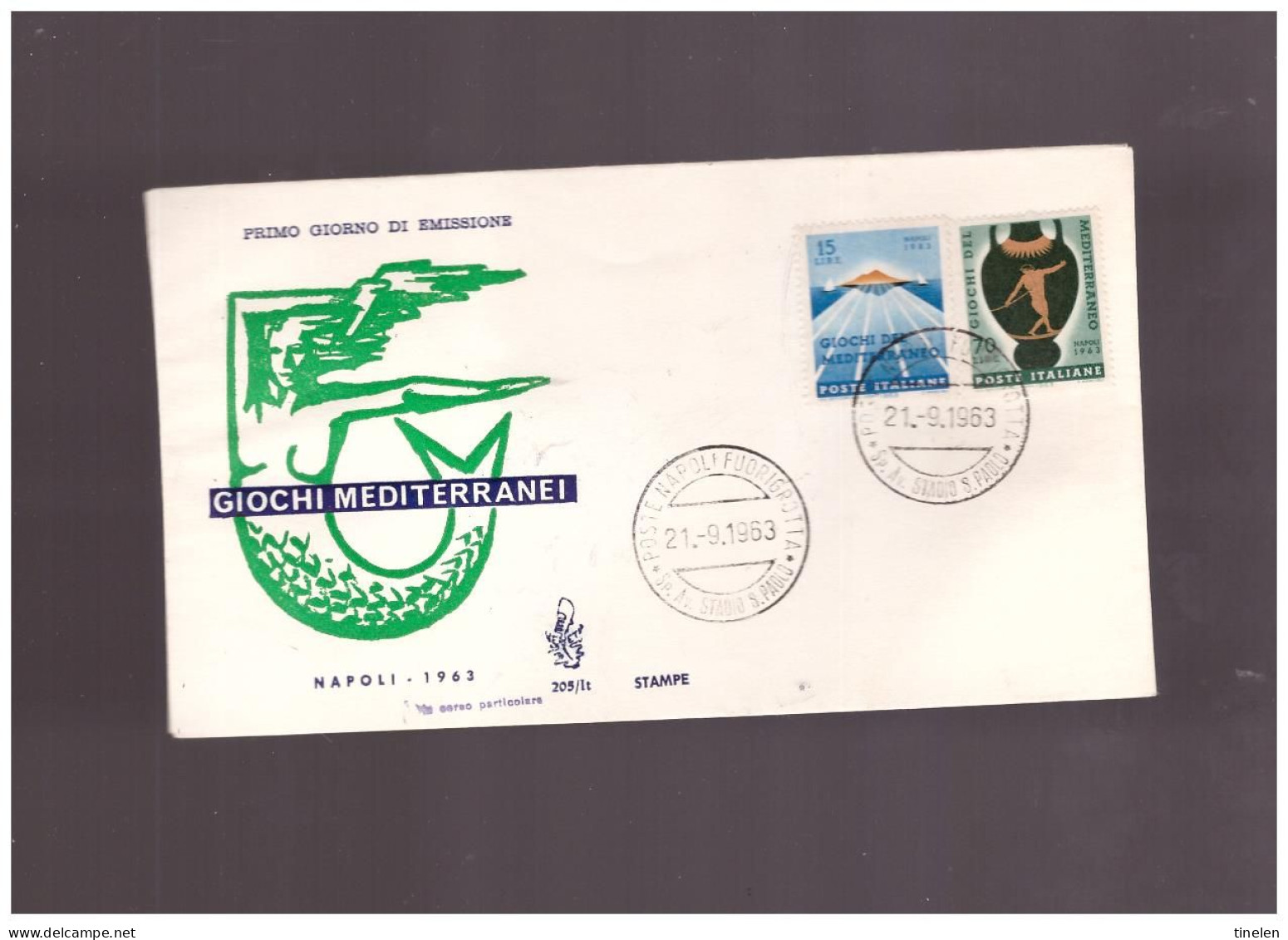 Italia - 1963 Fdc Giochi Mediterraneo Ed Venetia - FDC