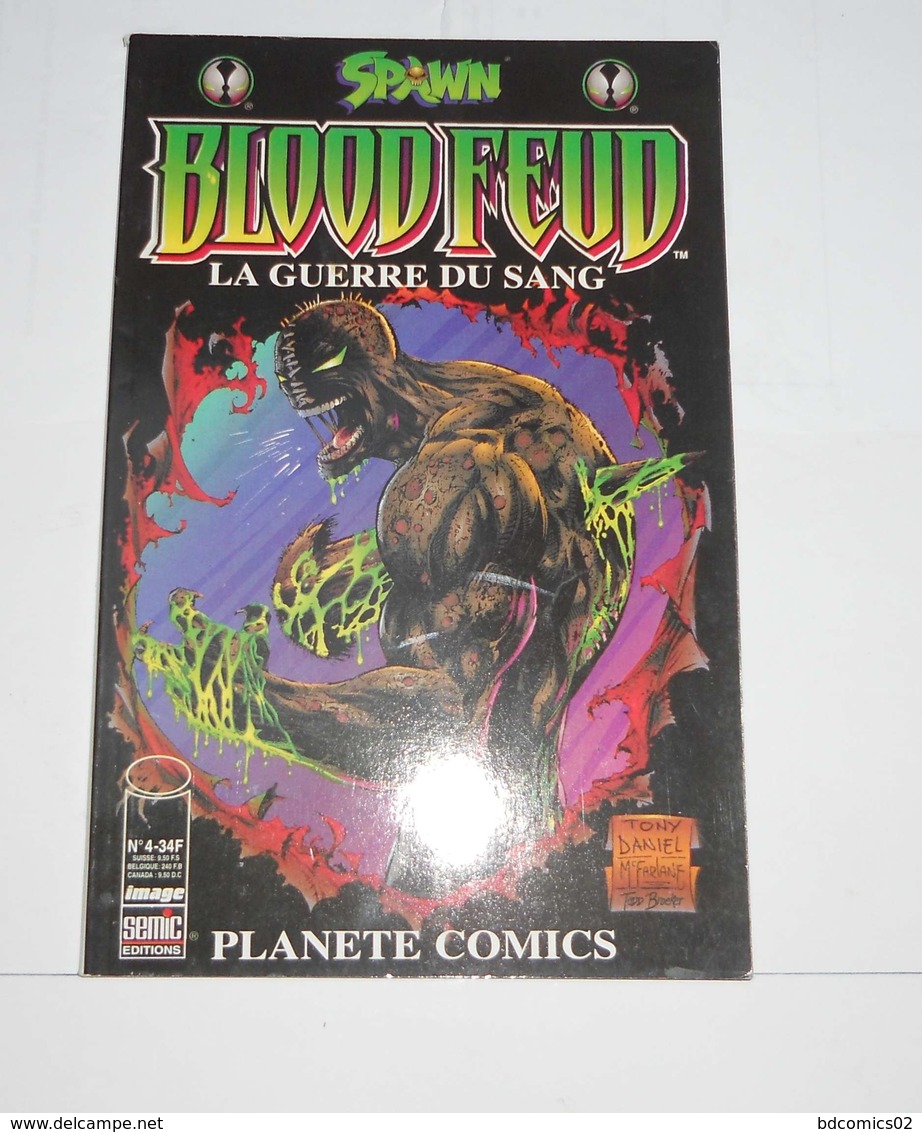 Spawn Planéte Comics N° 4 : Blood Feud La Guerre Du Sang SEMIC TBE - Spawn