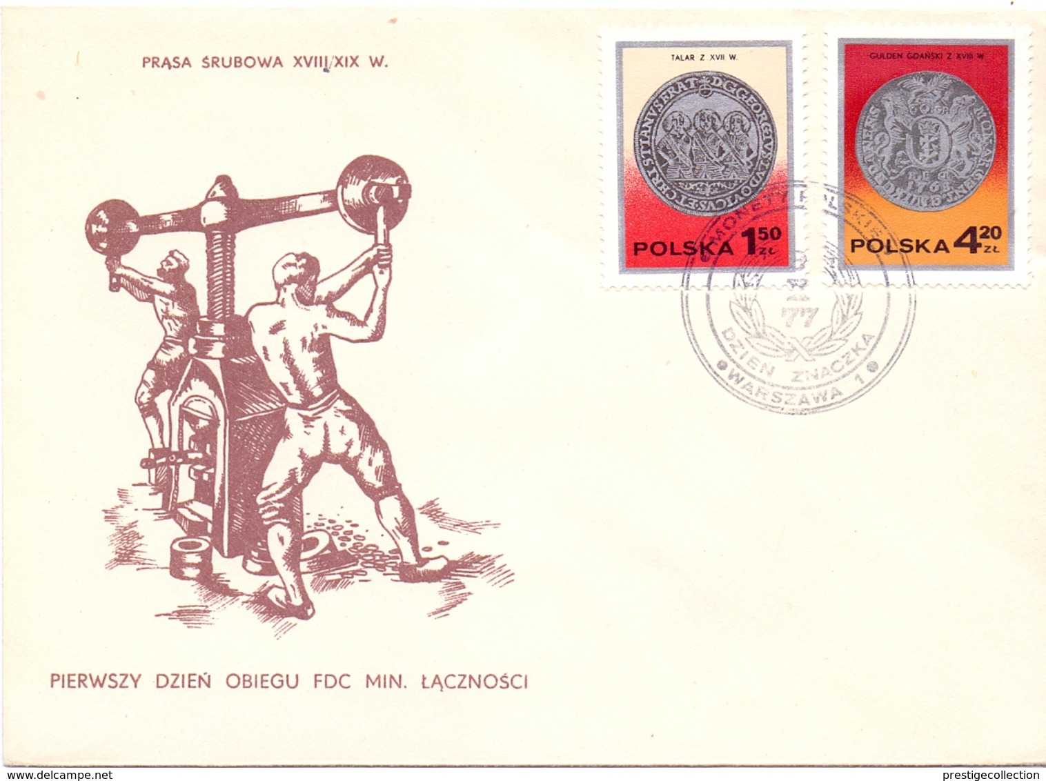 MONEY PRESS POLAND 3 PIECES FDC COLLECTION WARSZAWA   (DICE180088) - FDC