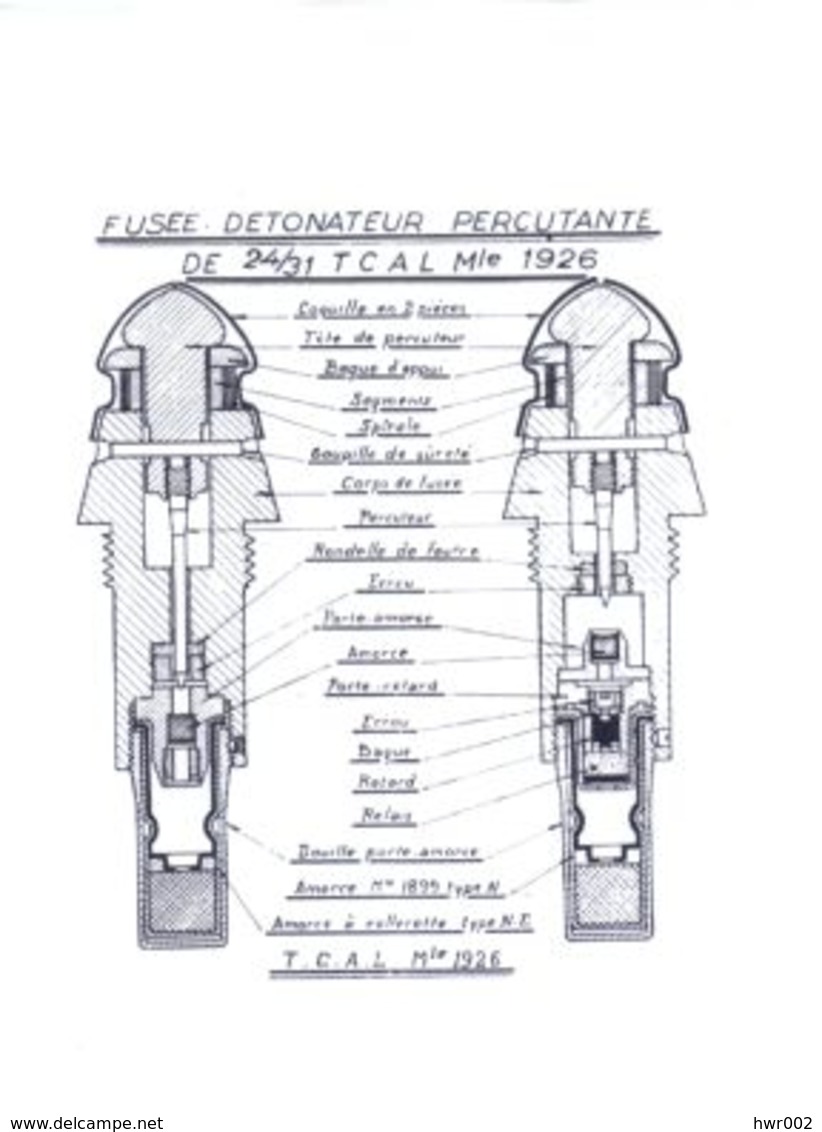 FUSEE DETONATEUR PERCUTANTE DE 24/31 T.C.A.L  Mle 1926 - Sonstige & Ohne Zuordnung