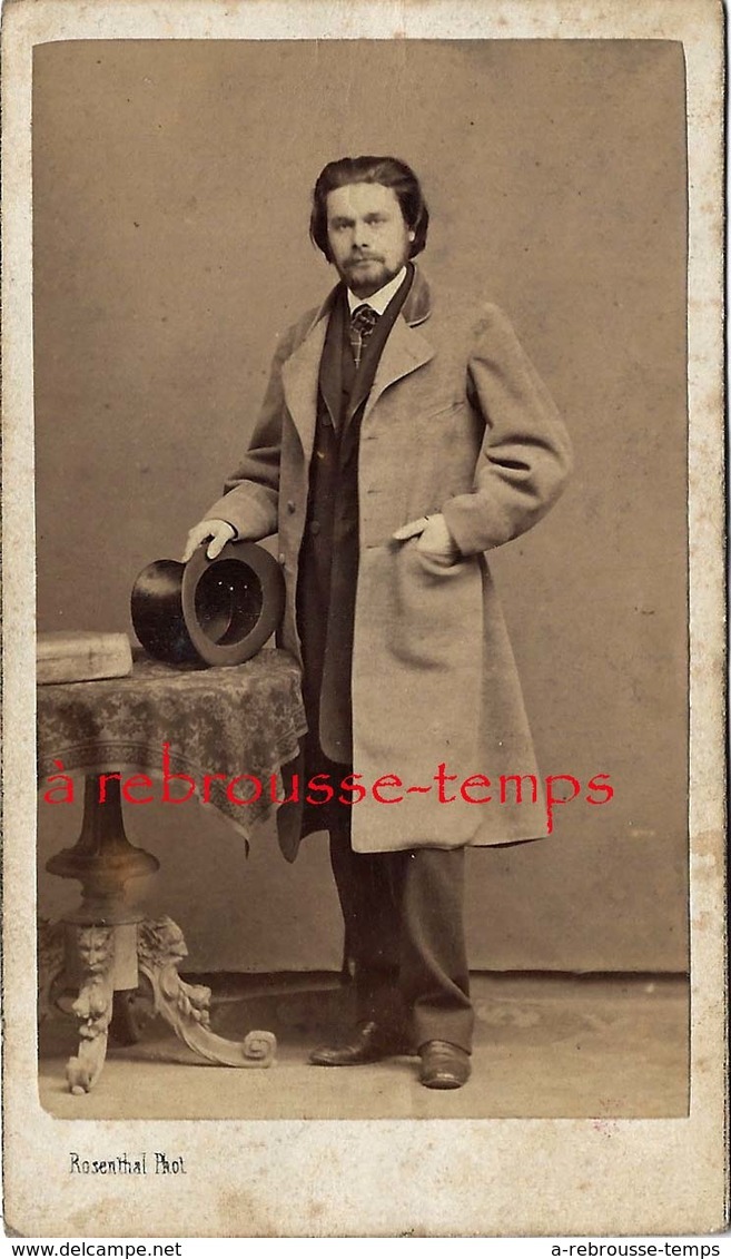 CDV Mode Second Empire-bel Homme -notable-photo Rosenthal à Amiens - Anciennes (Av. 1900)