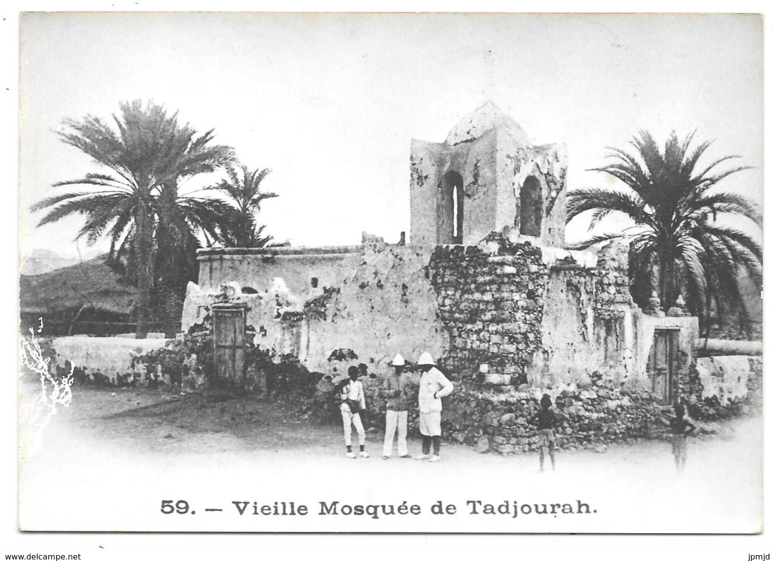 Djibouti Hier - Des Touristes à Tadjourah Au Début Du Siècle - Vieille Mosquée De Tadjourah N° 59 - Repro - Djibouti