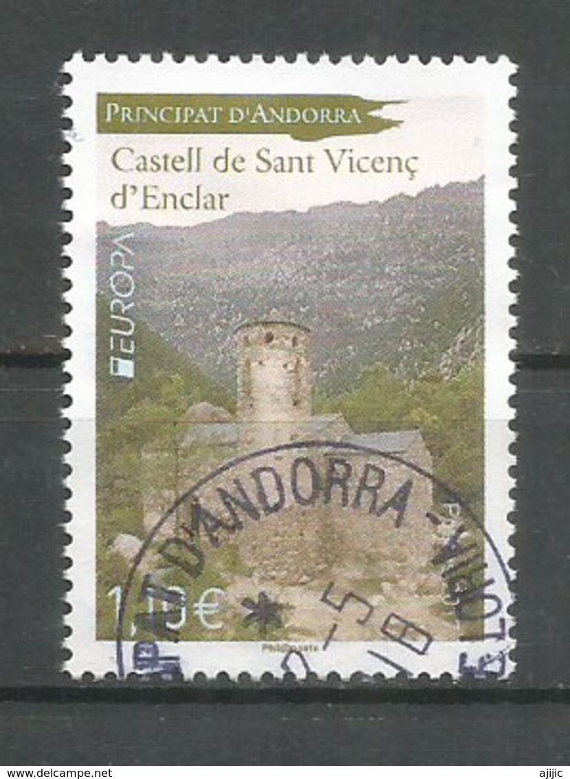 EUROPA 2017 (Château De Sant Vicenç D'Enclar) . Royaume Wisigoth, Un Timbre Oblitéré 1 ère Qualité - Used Stamps