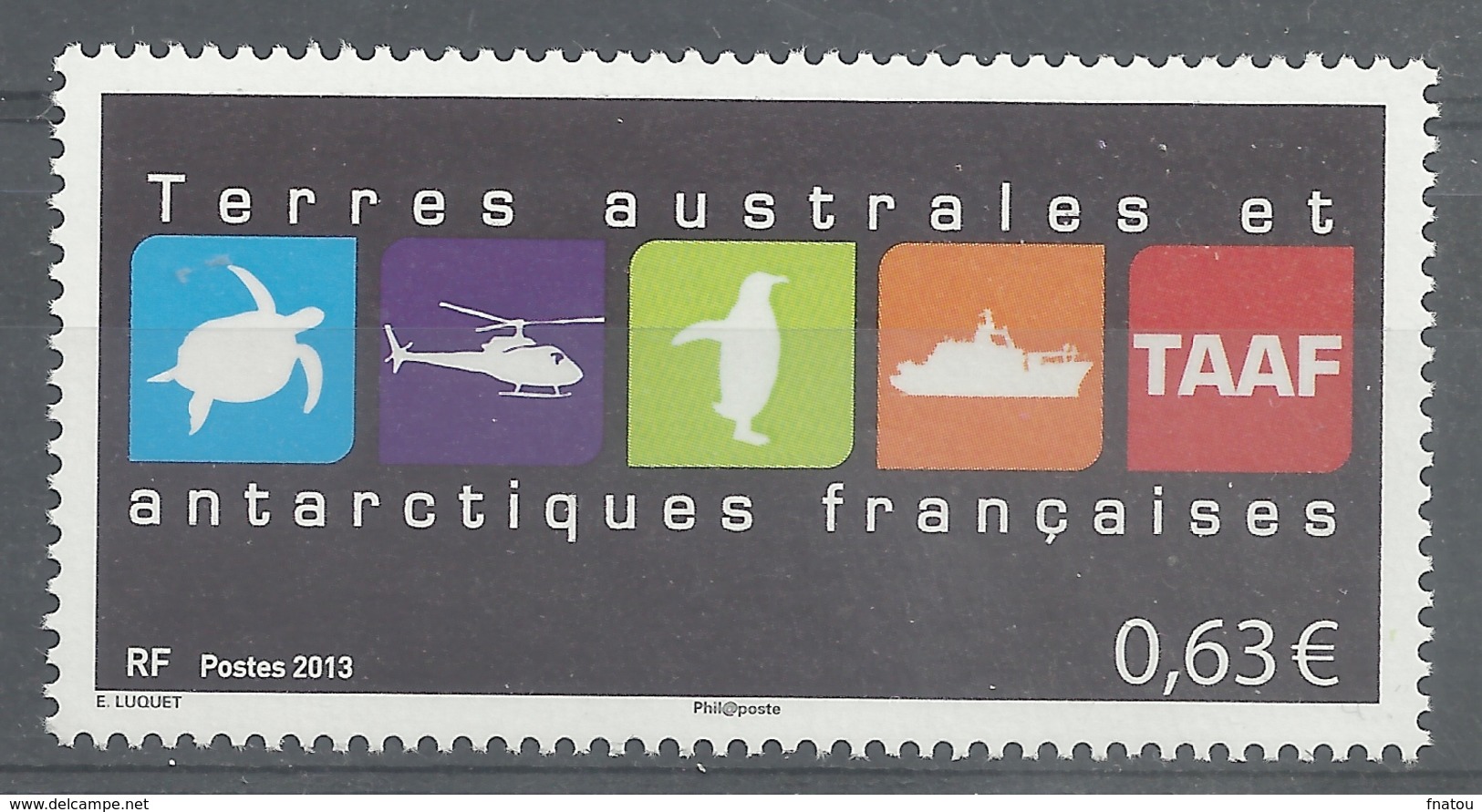 French Antarctic (FSAT), Coat Of Arms, 2013, MNH VF - Unused Stamps