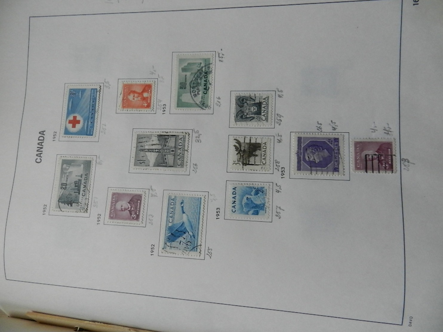 Canada, start of collection ( 260 )