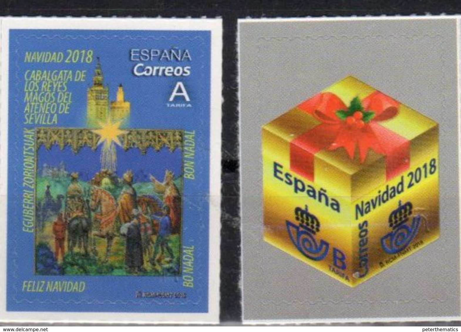 SPAIN, 2018, MNH, CHRISTMAS, 2v - Christmas