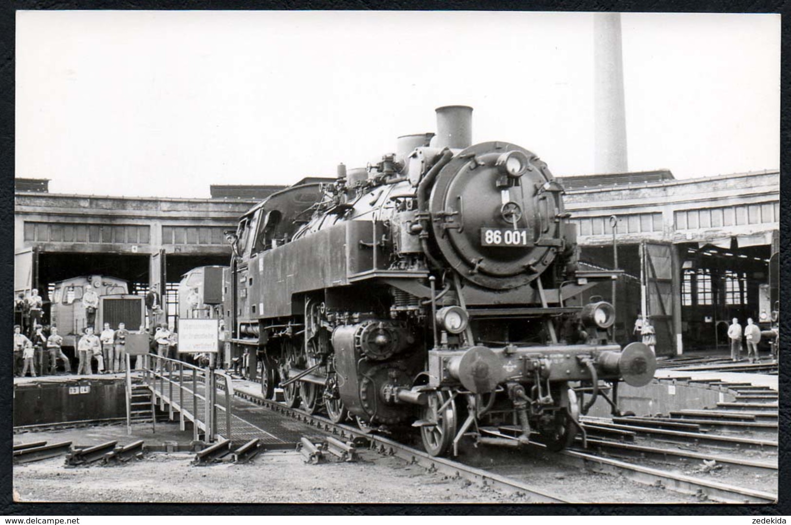 C0459 - TOP Foto - Eisenbahn Dampflok Lokschuppen - Eisenbahnen