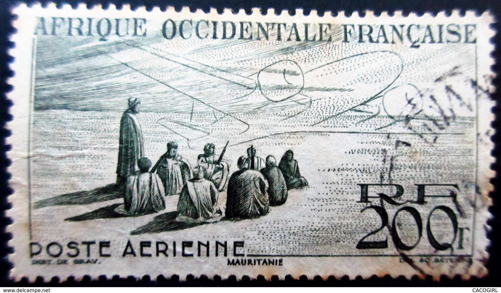 1947  France (ex-colonies & Protectorats) > A.O.F. PA14  Mauritanie Vision Maure Oblitéré - Oblitérés