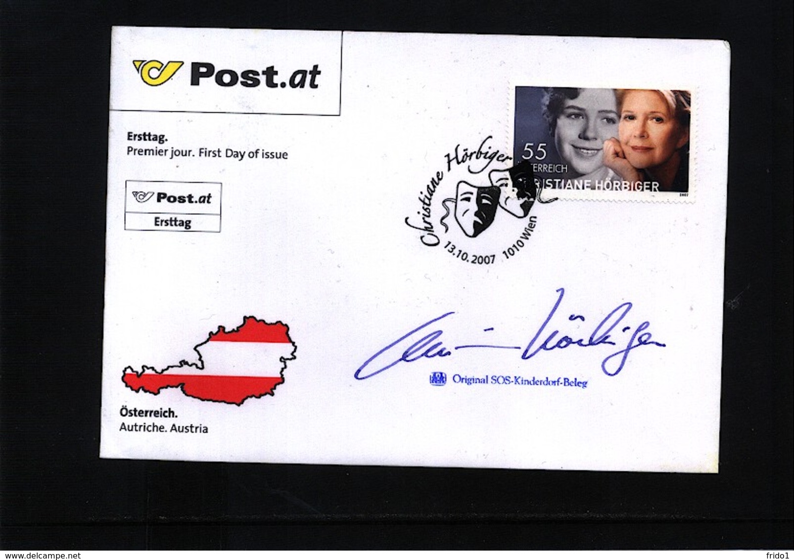 Austria / Oesterreich 2007 Christiane Hoerbiger FDC With Original Autogramme - Covers & Documents