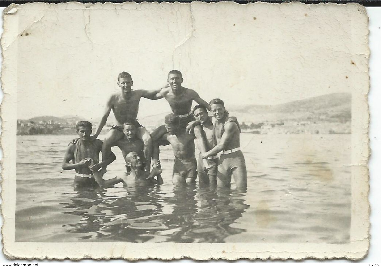 Small Photto - Swimming - Sibenik Croatia 1939 - Personnes Anonymes