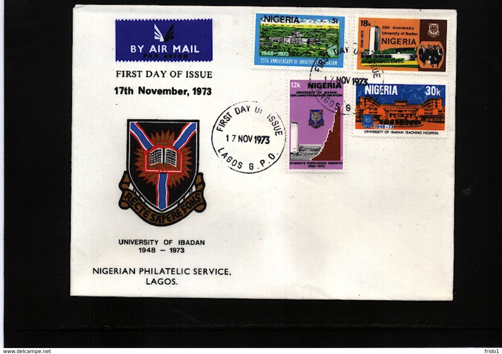 Nigeria 1973 Ibadan University FDC - Nigeria (1961-...)