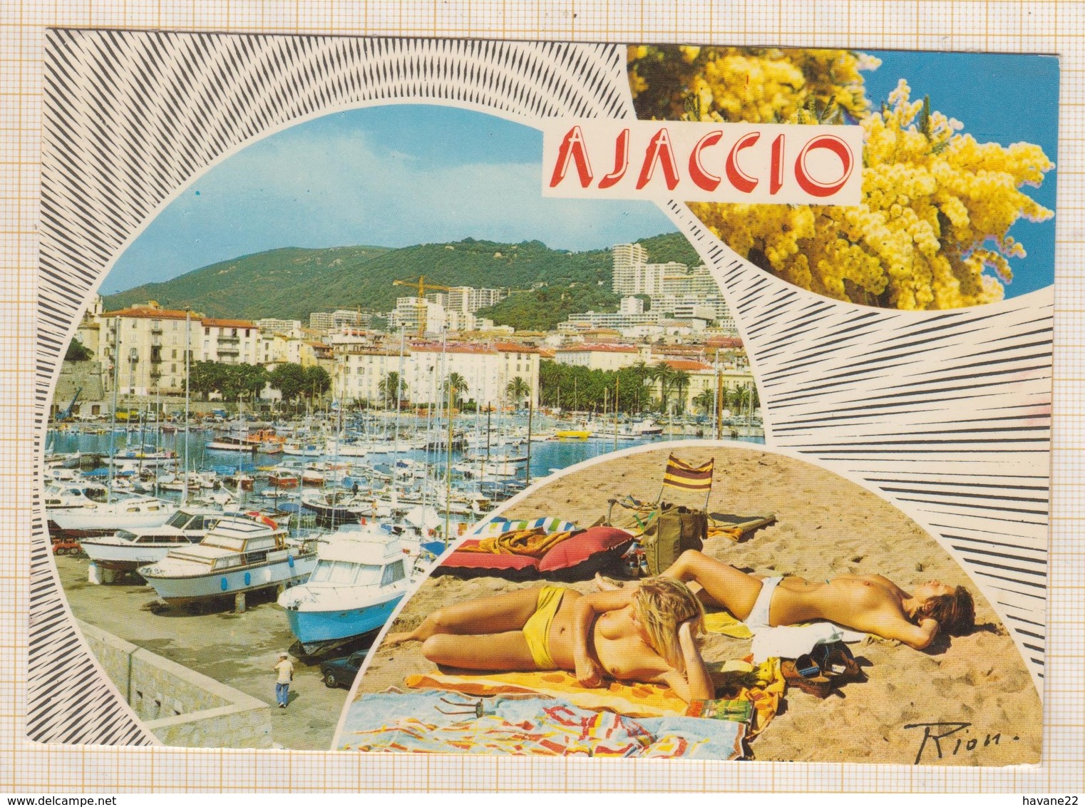 8AK4107 AJACCIO  SEINS NUS 2 SCAN - Ajaccio