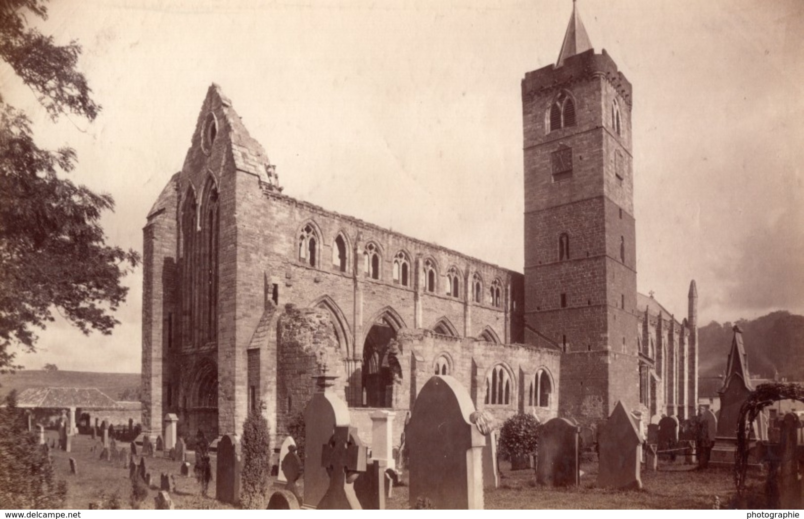 Ecosse Cathedrale De Dunblane Cathedral Ruines Ancienne Photo James Valentine 1880 - Anciennes (Av. 1900)