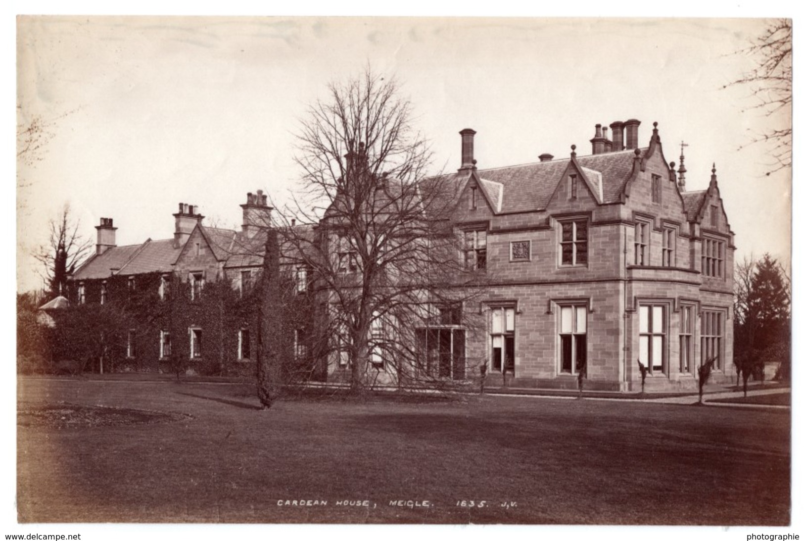 Ecosse Meigle Maison De Cardean House Ancienne Photo James Valentine 1880 - Anciennes (Av. 1900)