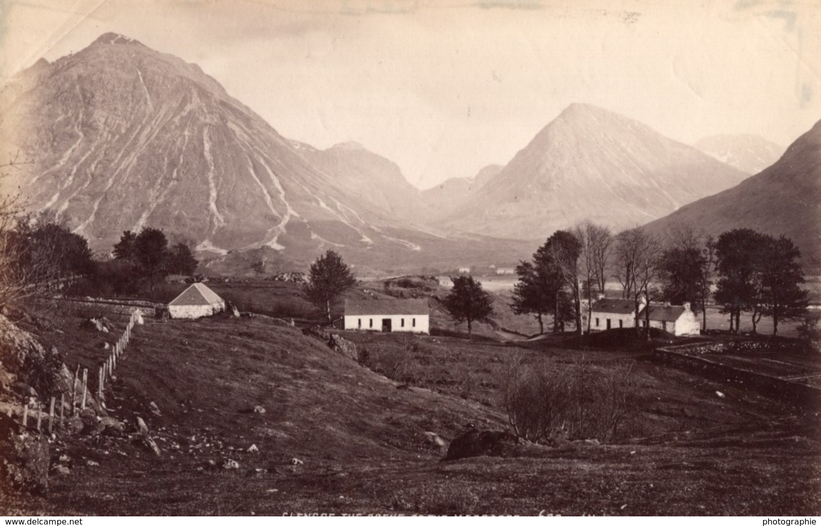 Ecosse Glencoe Le Lieu Du Massacre Ancienne Photo James Valentine 1880 - Anciennes (Av. 1900)
