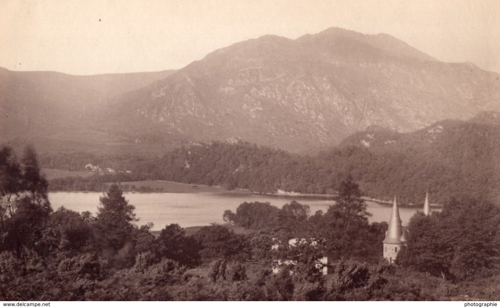 Ecosse Loch Achray Trossachs Hotel Ben Venue Ancienne Photo James Valentine 1880 - Anciennes (Av. 1900)