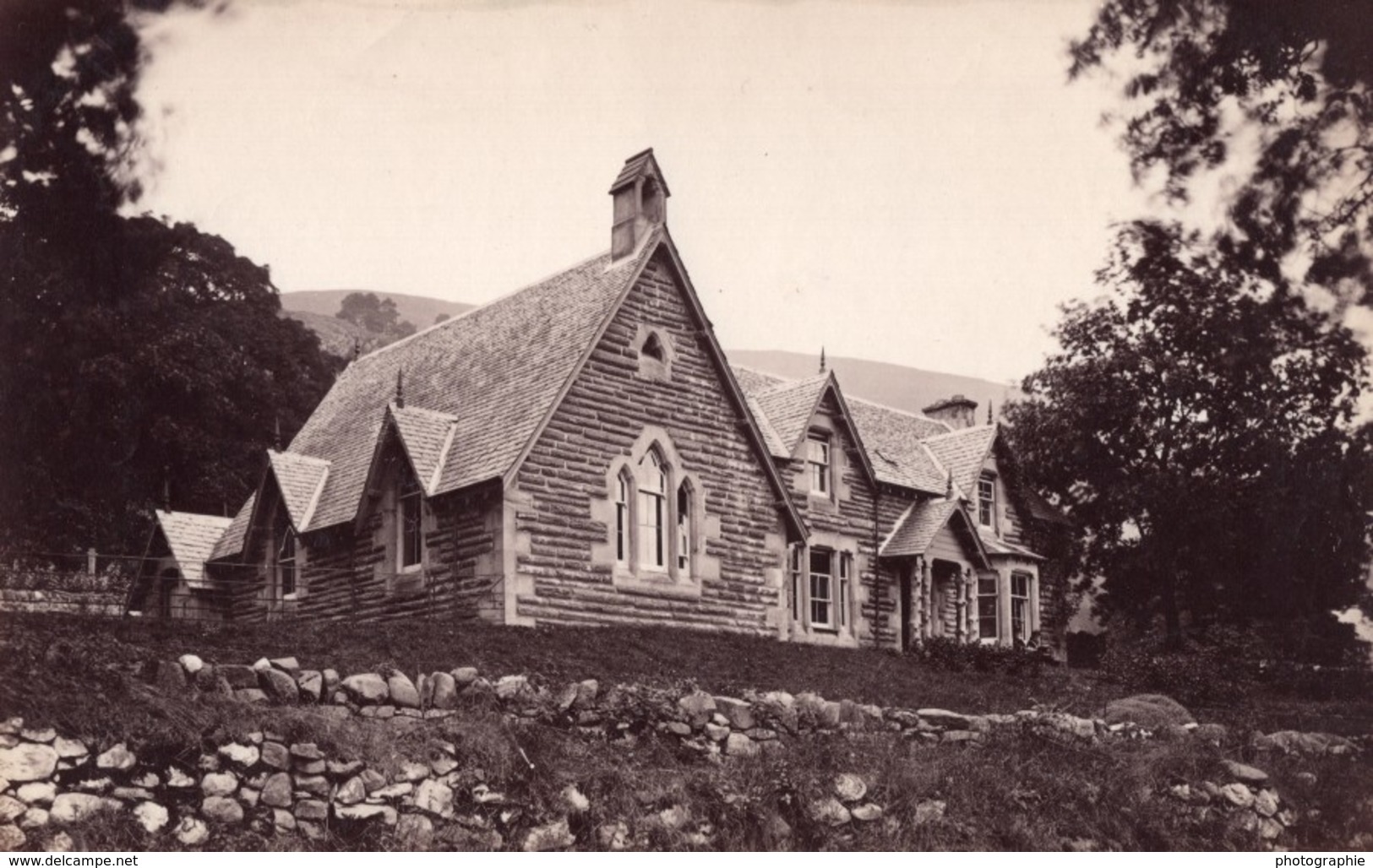 Ecosse Balquhidder L'Ecole School House Ancienne Photo James Valentine 1880 - Anciennes (Av. 1900)