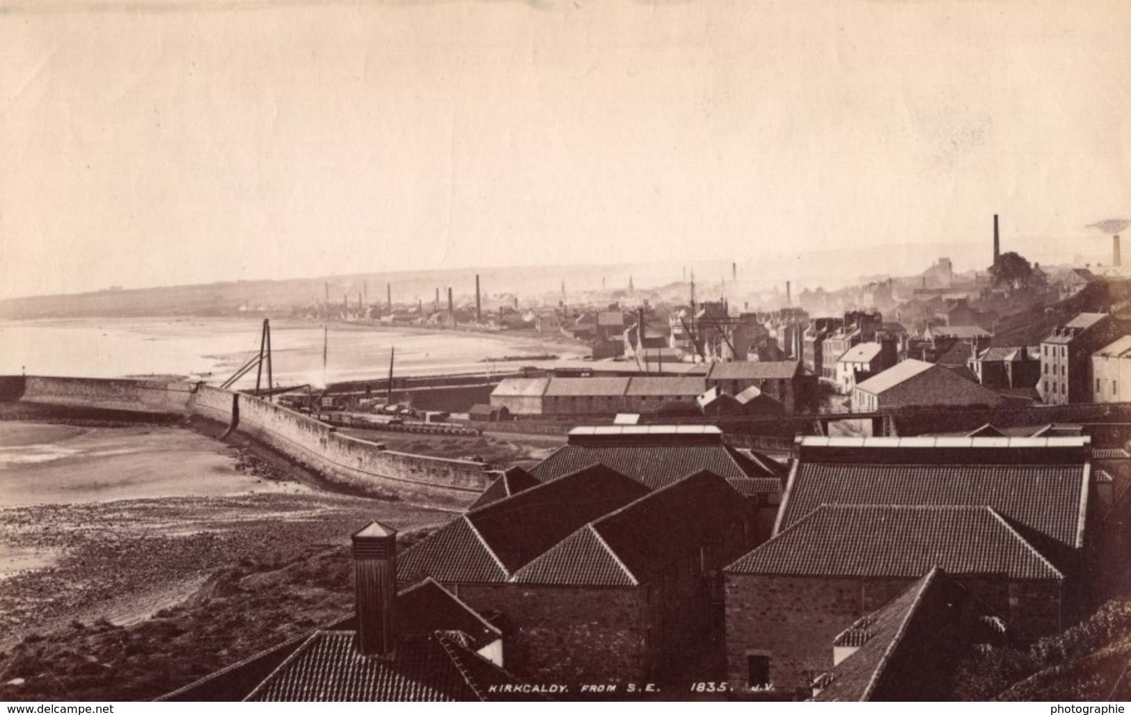 Ecosse Fife Kirkcaldy Vue Generale Ancienne Photo James Valentine 1880 - Anciennes (Av. 1900)