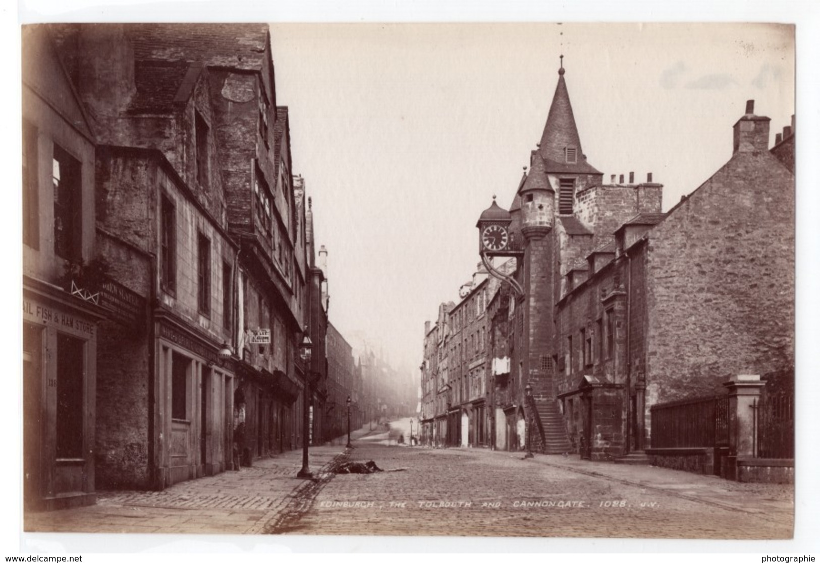 Ecosse Edimbourg Tolbooth & Cannongate Ancienne Photo James Valentine 1880 - Anciennes (Av. 1900)