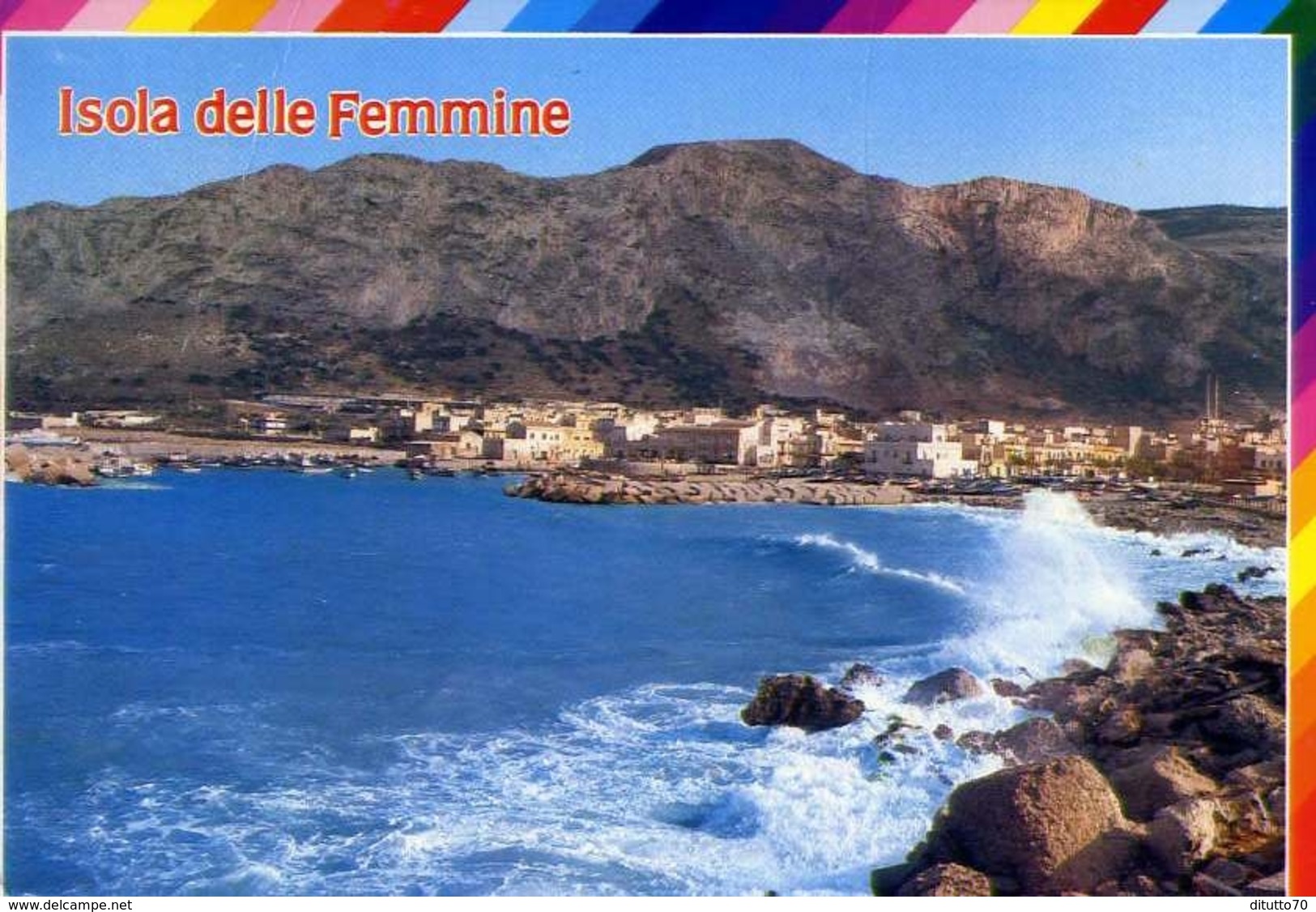 Isole Delle Femmine - Palermo - Scorcio Panoramico - Formato Grande Viaggiata Mancante Di Affrancatura – E 9 - Bagheria