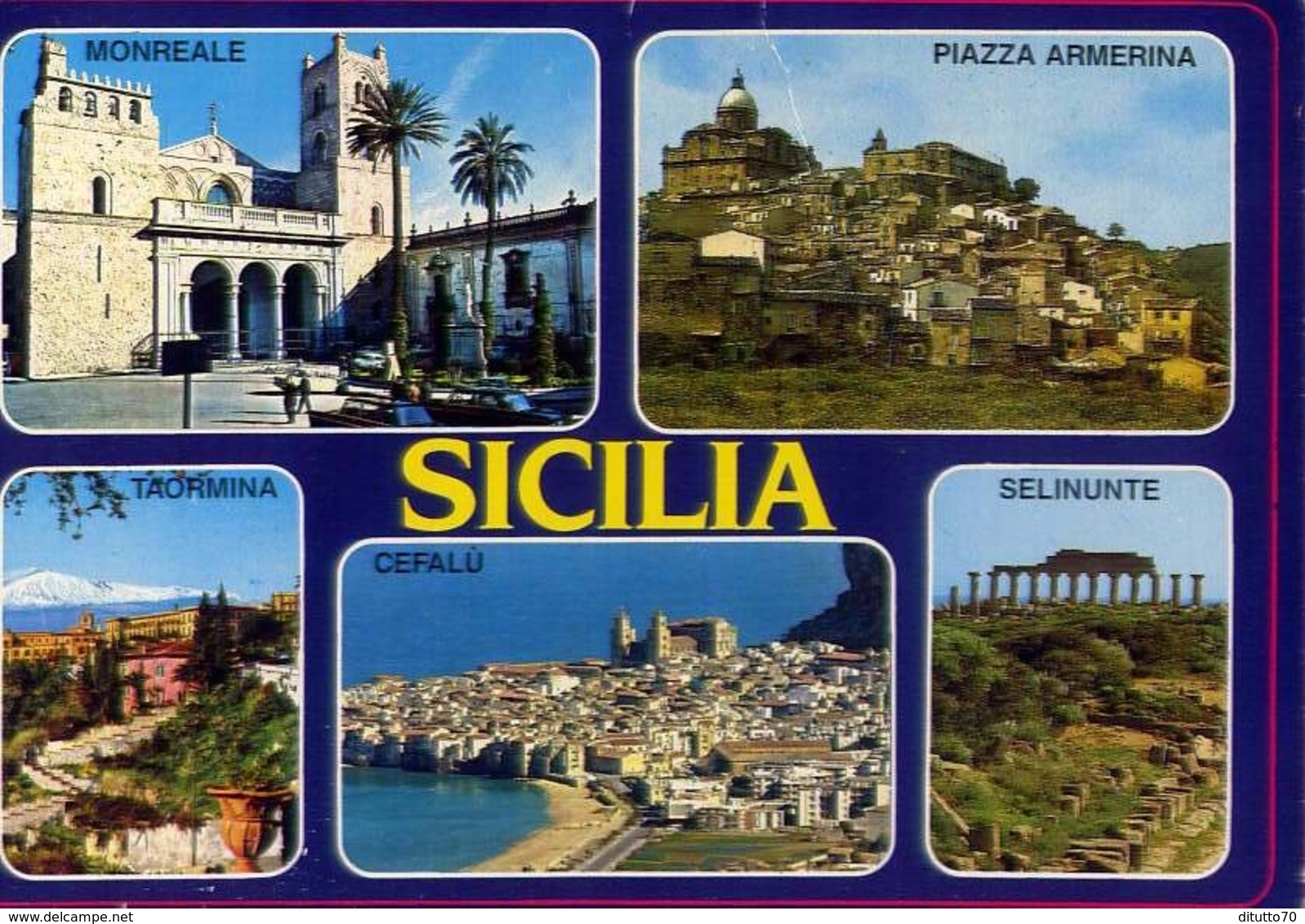 Sicilia - Monreale - Piazza Armerina - Taormina - Cefalù - Selinunte - Formato Grande Viaggiata – E 9 - Bagheria