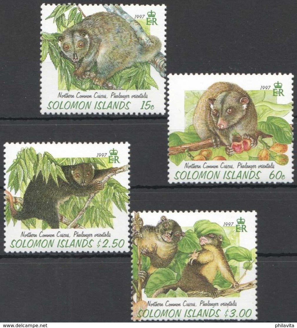 1997 Solomon Islands - Northern Common Cuscus / Wollkuskus-MNH** MiNr. 937 - 940 (kk) - Salomoninseln (Salomonen 1978-...)