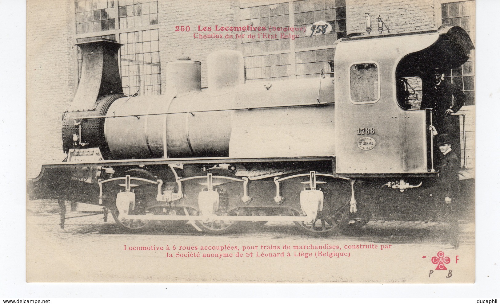 LES LOCOMOTIVES  (Belgique) Trains De Marchandises Construite Par La S. Anonyme De St Léonard à Liège (Belgique). - Treinen