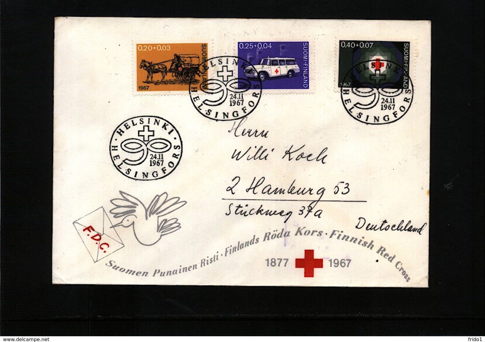 Finland 1967 Red Cross Interesting Letter - Rotes Kreuz