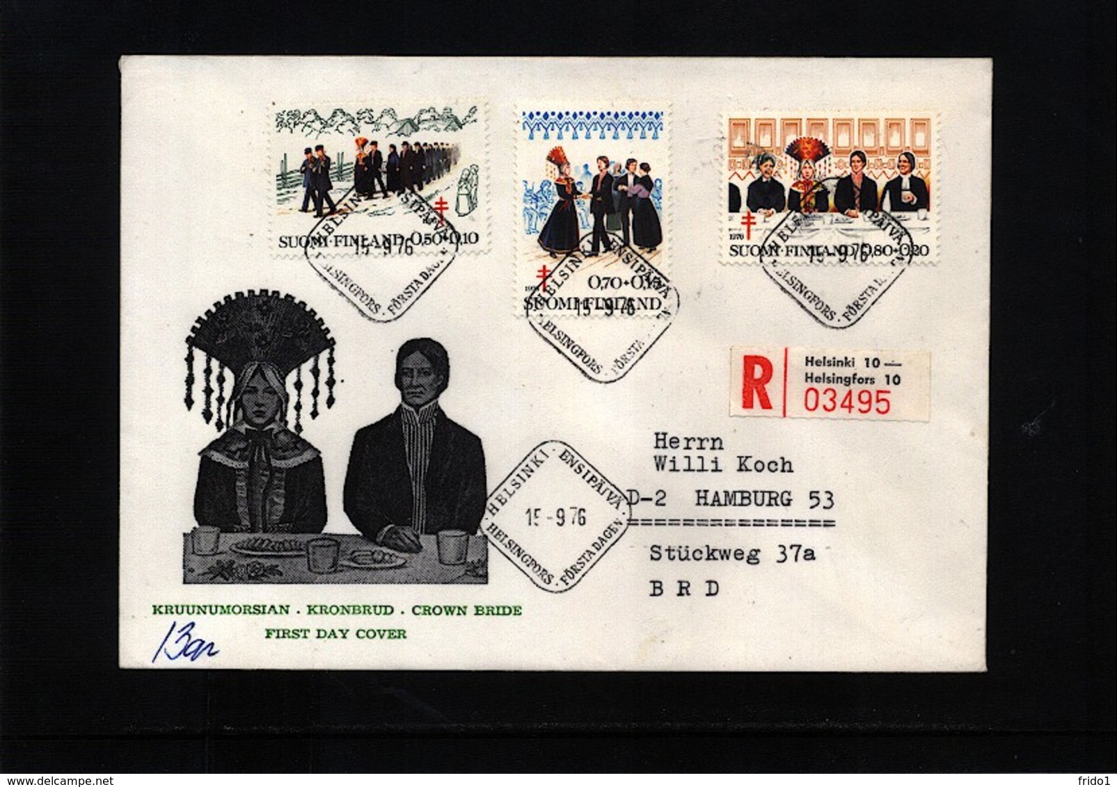 Finland 1976 TBC Interesting Registered Letter - Krankheiten