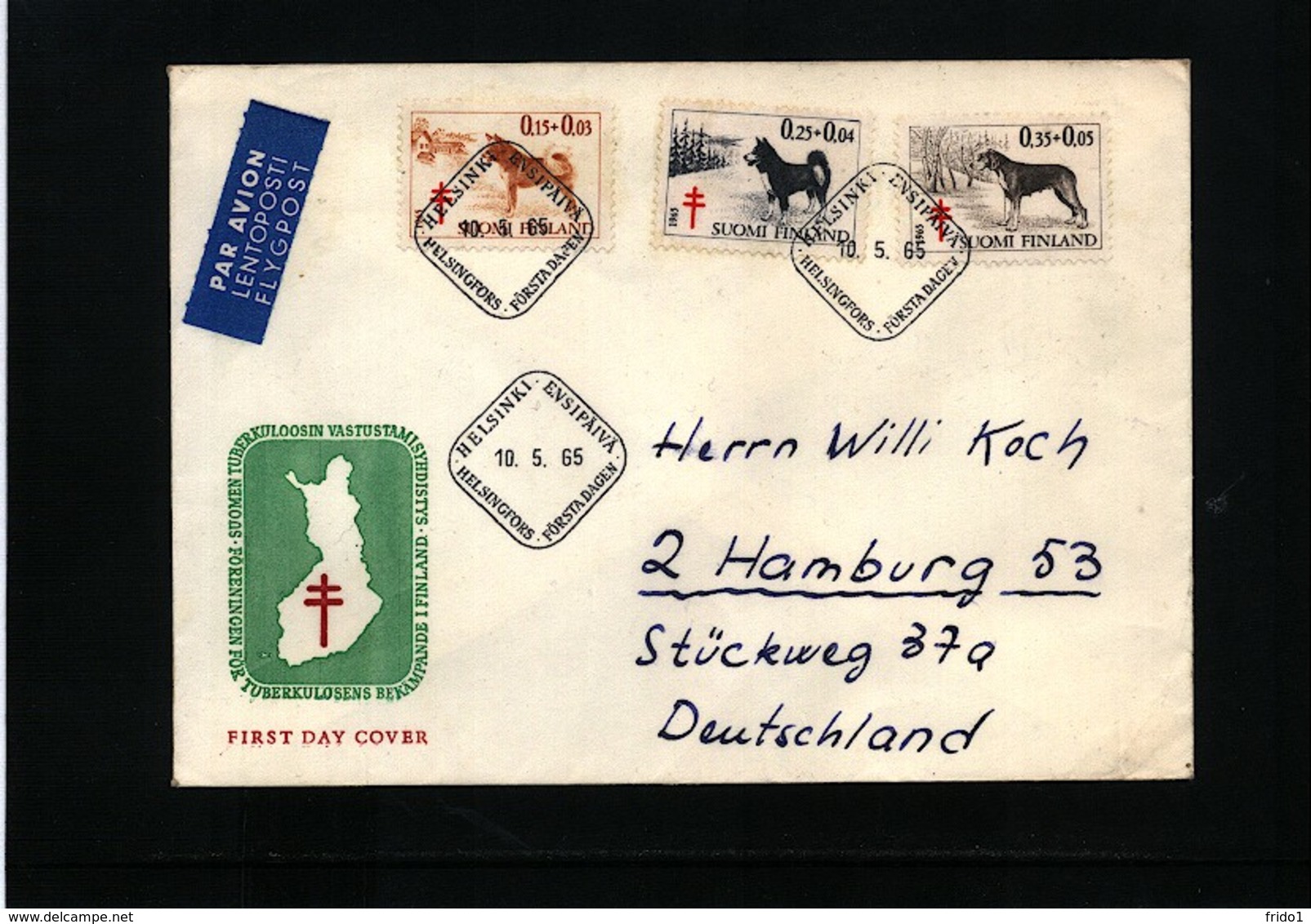 Finland 1965 TBC Interesting  Letter - Krankheiten