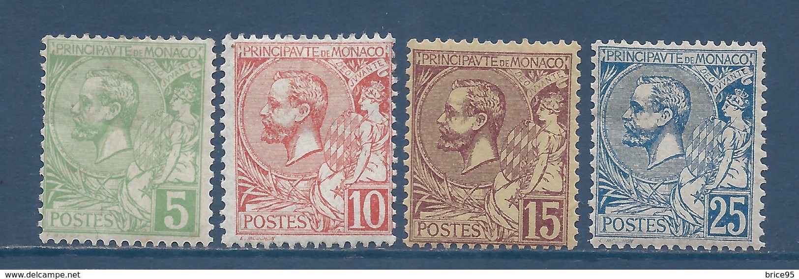 Monaco - YT N° 22 à 25 - Neuf Avec Charnière - 1901 - Unused Stamps