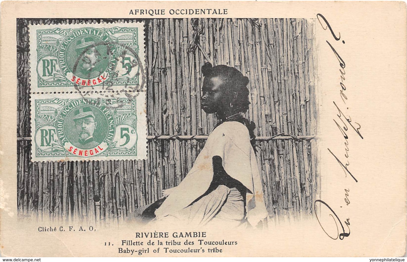 Gambie / 27 - Fillette De La Tribu Des Toucouleurs - Belle Oblitération - Gambia