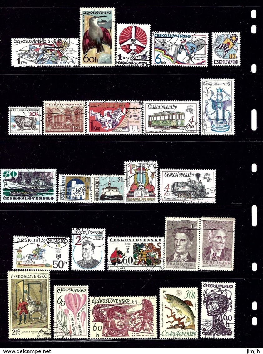 WW23 25 Different Stamps; Czechoslovakia CTO - Lots & Kiloware (mixtures) - Max. 999 Stamps