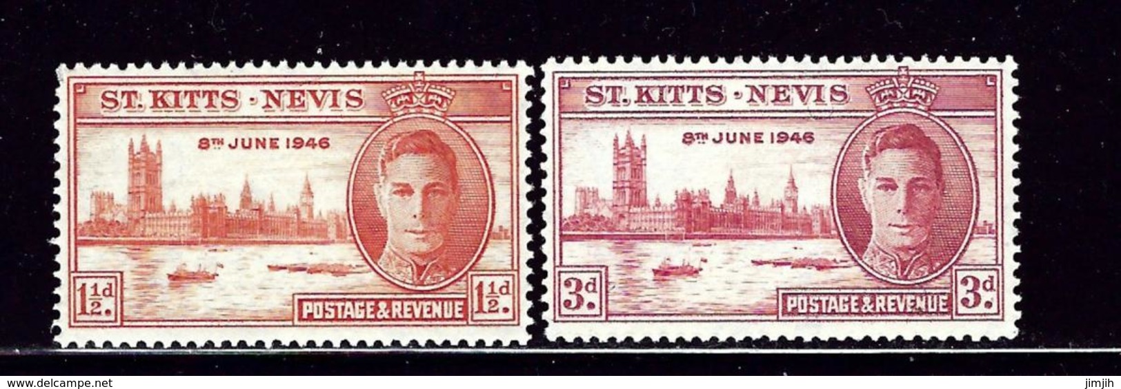 St Kitts-Nevis 91-92 MLH 1946 Peace Issue - St.Kitts En Nevis ( 1983-...)