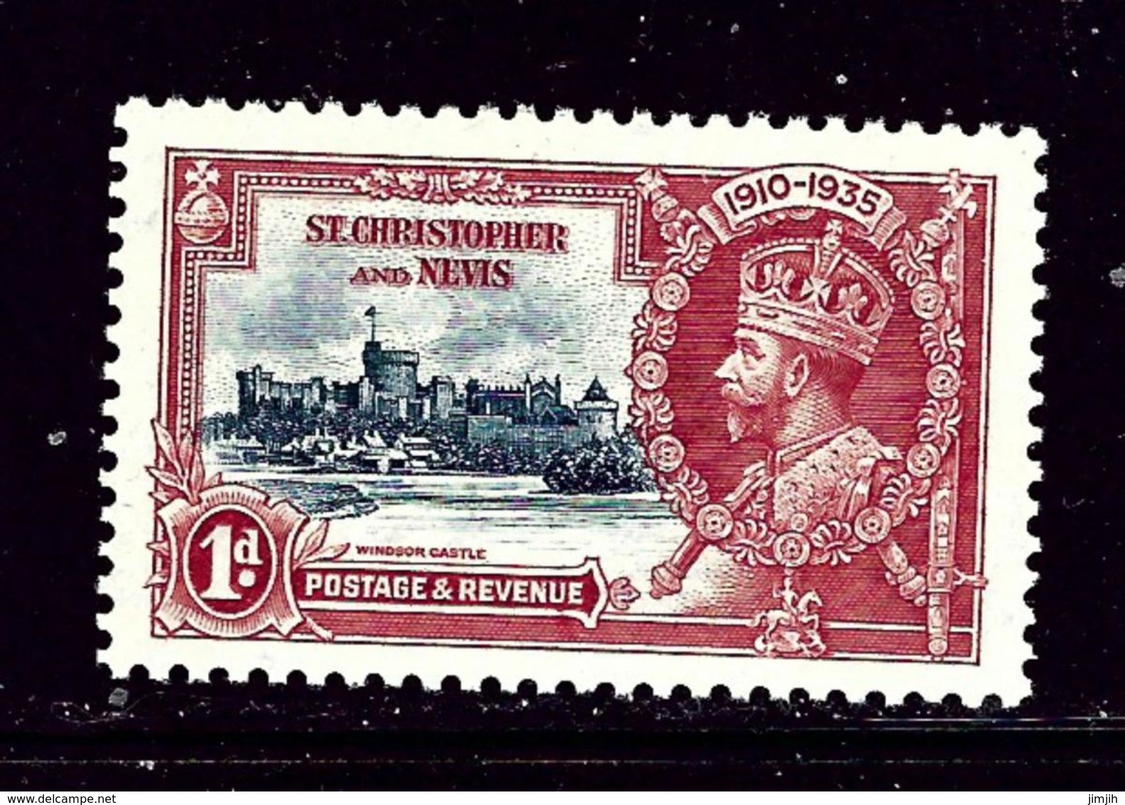 St Kitts-Nevis 72 MNH 1935 KGV Silver Jubilee - St.Kitts And Nevis ( 1983-...)