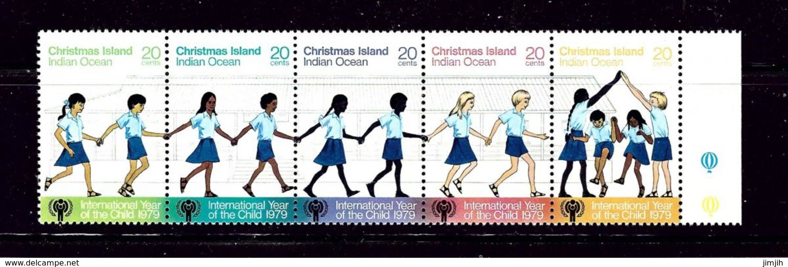 Christmas Is 89 MNH 1979 Year Of The Child Strip Of 5 - Other & Unclassified