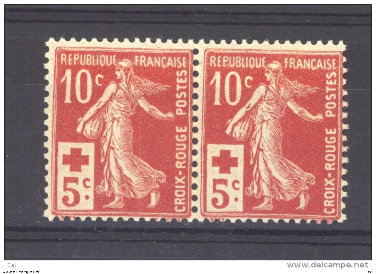 France  :  Yv  147a  **     Paire - Neufs