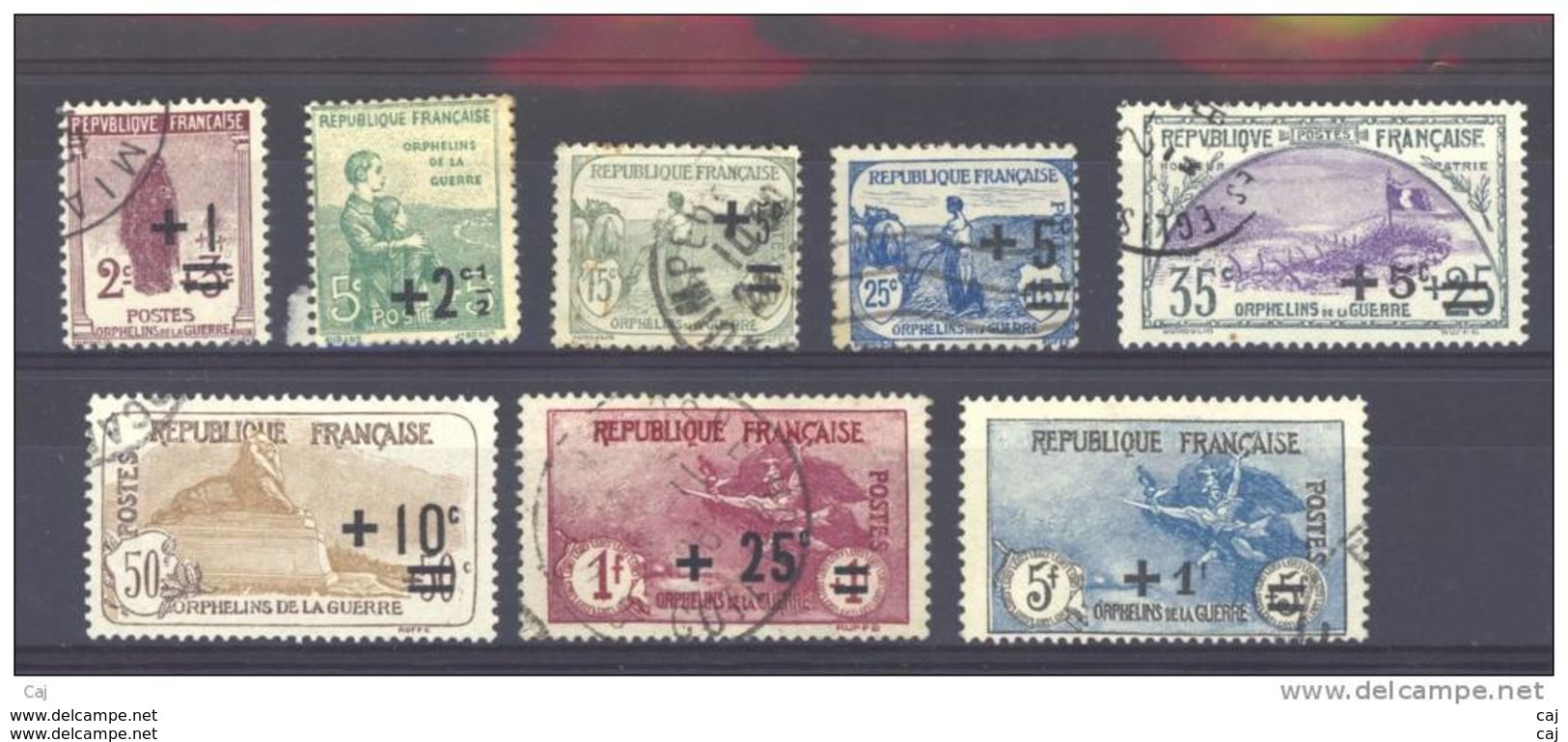 France  :  Yv  162-69  (o) - Used Stamps