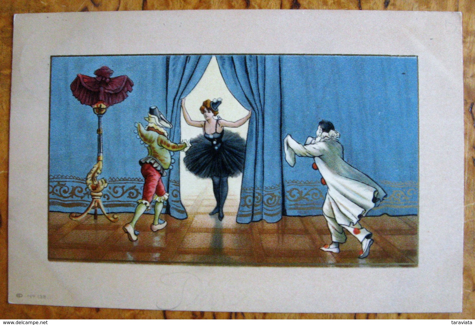 Pierrot Arlequin Colombine Illustrateur Danse Comédie Italie - 1900-1949