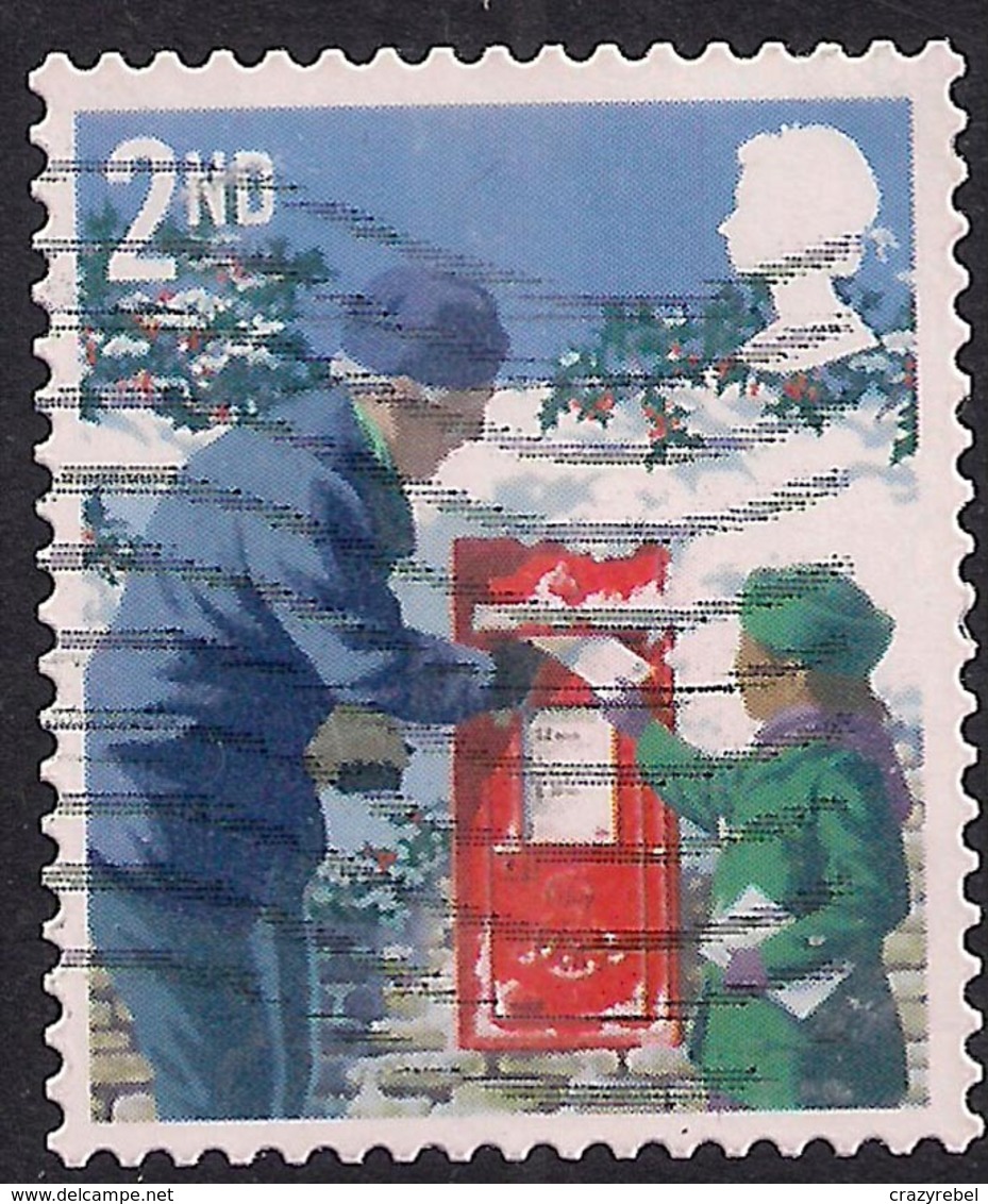 GB 2018 QE2 2nd Class Christmas Postbox Used Stamp ( R325 ) - Used Stamps