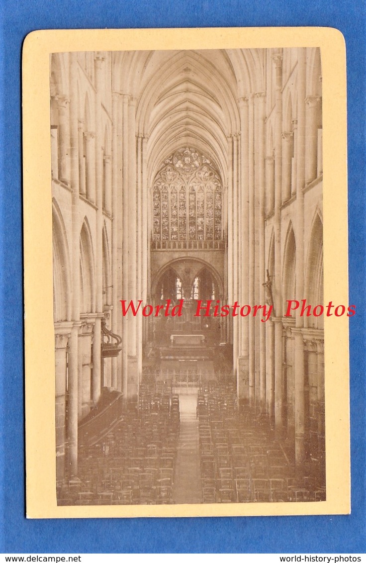 Photo Ancienne CDV - DOL De BRETAGNE Ille Et Vilaine - Intérieur De La Cathédrale - 1877 - Ordinaire Photographe Cancale - Anciennes (Av. 1900)