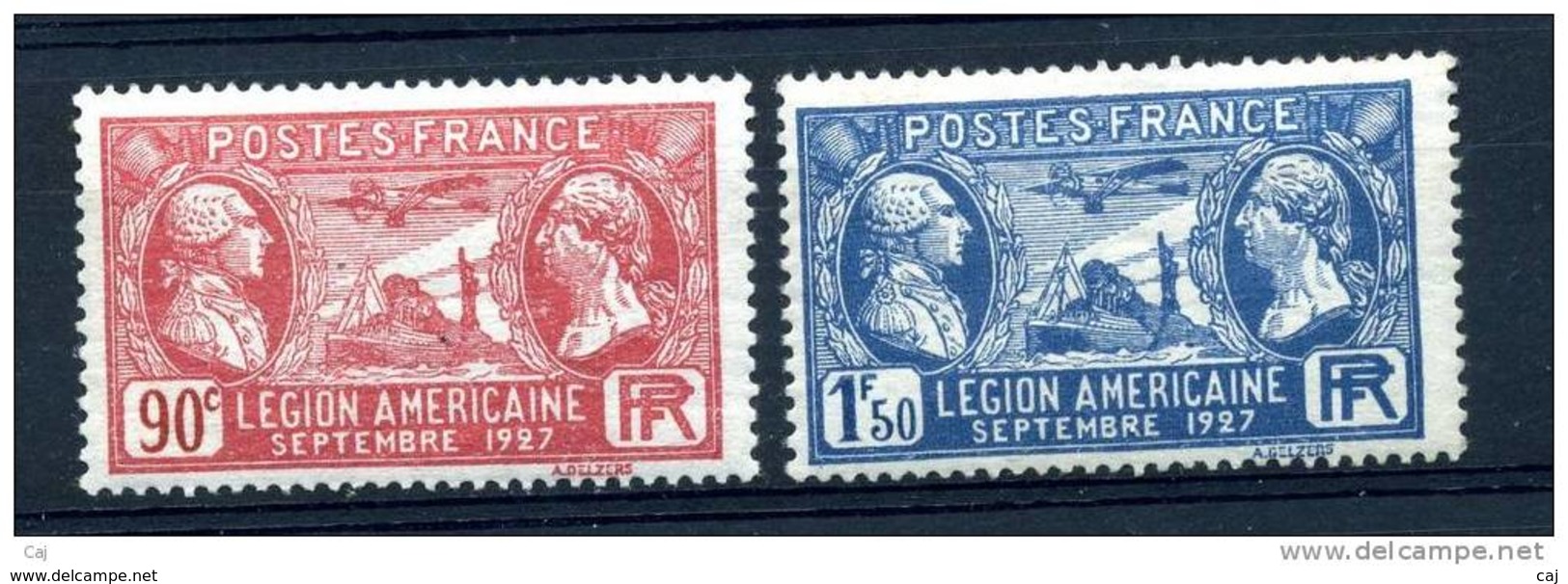 France  :  Yv  244-45  * - Neufs