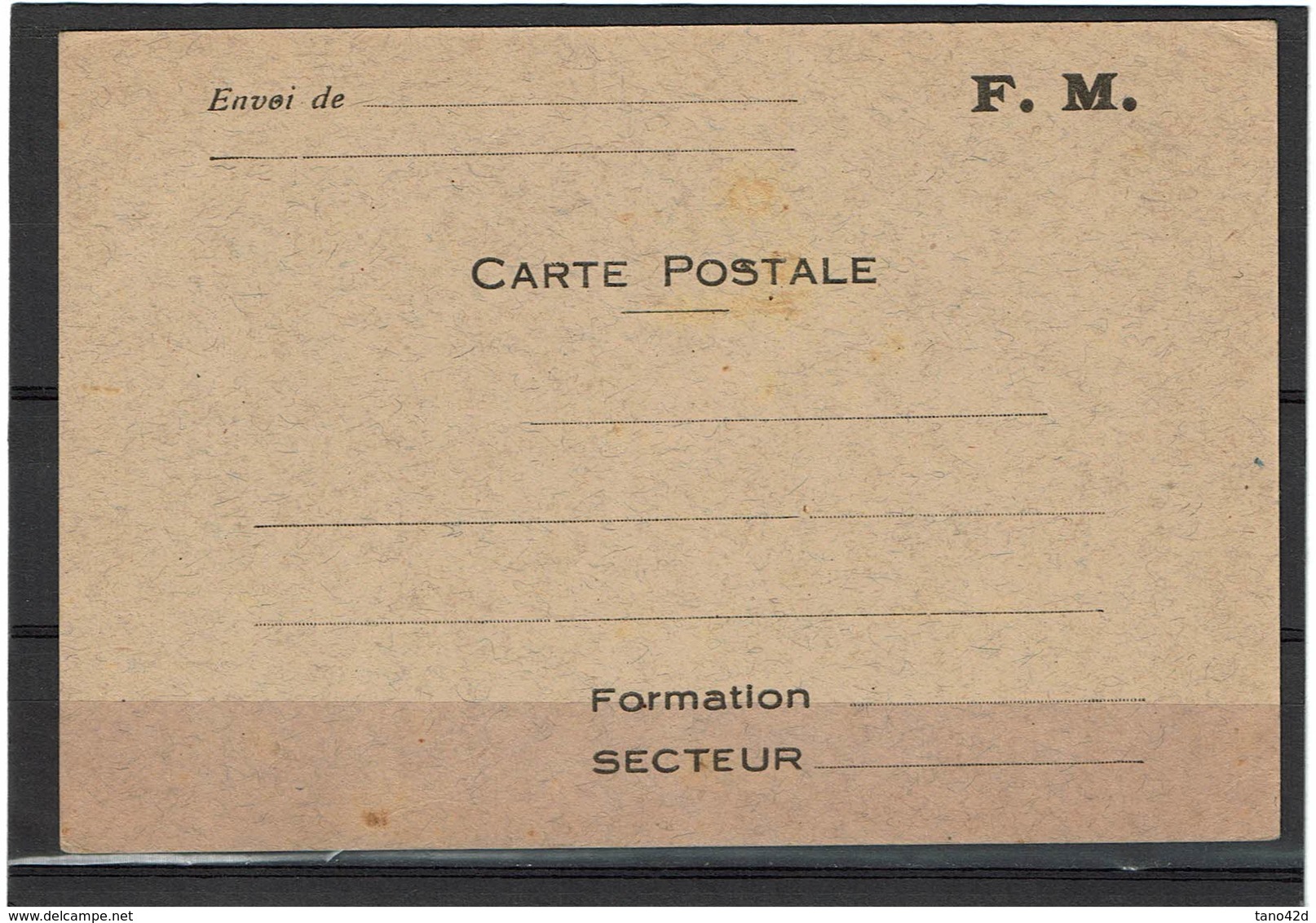 LBR26 - FRANCE CARTE DE FM NEUVE - Lettres & Documents